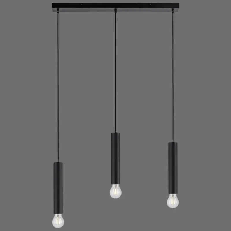 Luminaires Leuchten Direkt Suspension Leuchten-Direkt BRUNA Noir, 3 lumières* Suspensions