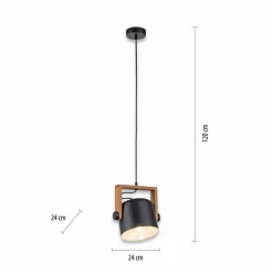Lampes En Bois-Luminaires Leuchten Direkt Suspension Leuchten-Direkt CUP Noir, 1 lumière