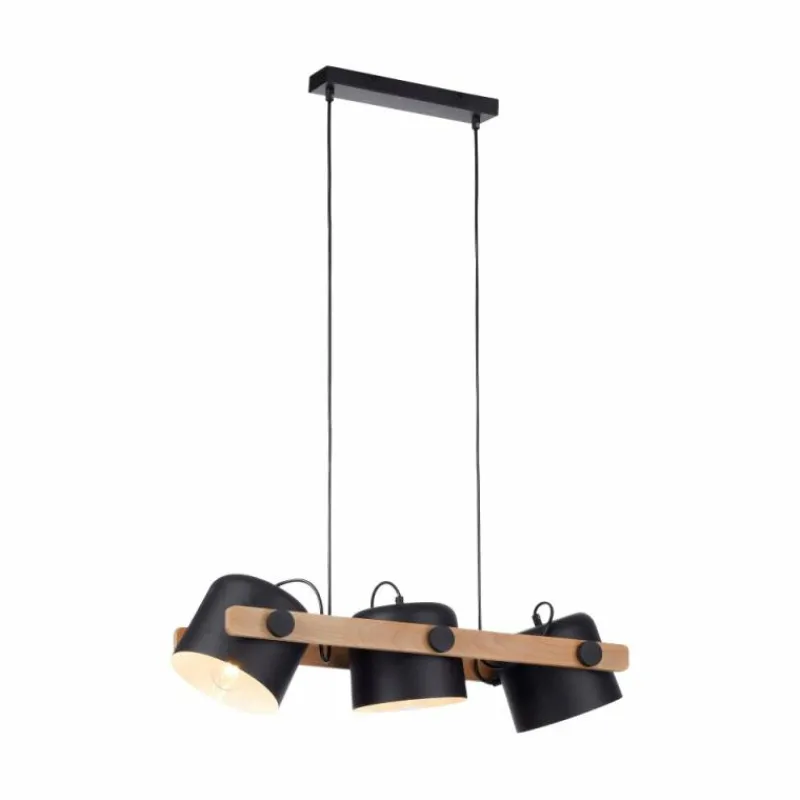 Lampes En Bois-Luminaires Leuchten Direkt Suspension Leuchten-Direkt CUP Noir, 3 lumières