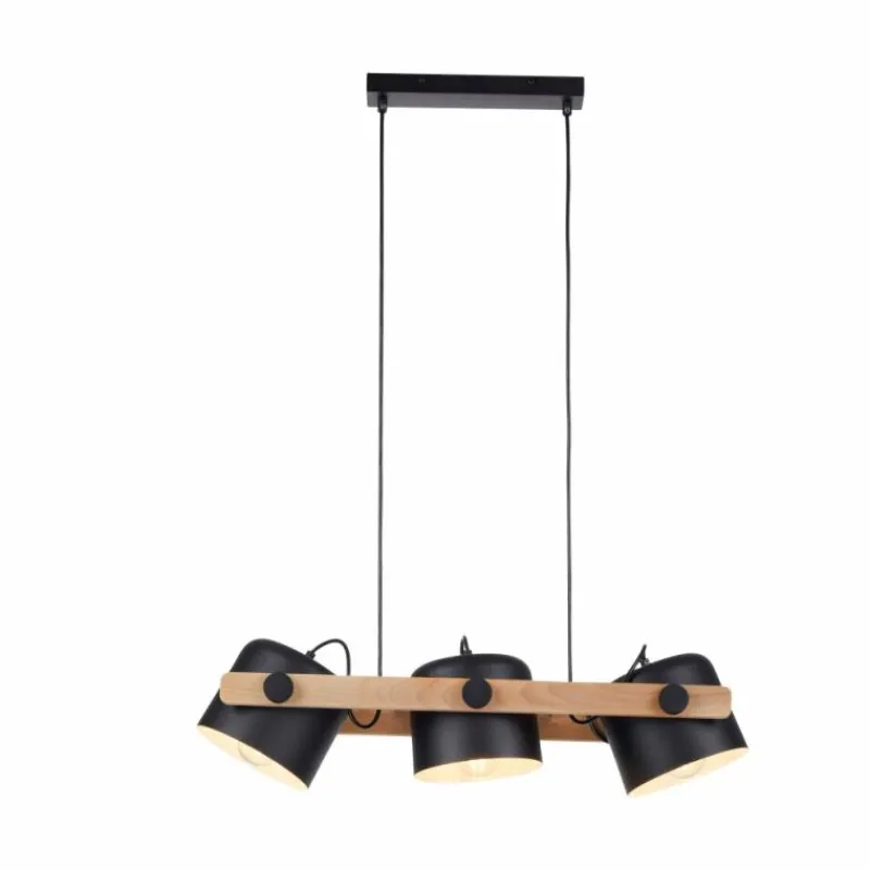 Lampes En Bois-Luminaires Leuchten Direkt Suspension Leuchten-Direkt CUP Noir, 3 lumières