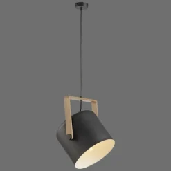 Lampes En Bois-Luminaires Leuchten Direkt Suspension Leuchten-Direkt CUP Noir, 1 lumière