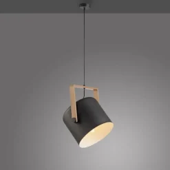 Lampes En Bois-Luminaires Leuchten Direkt Suspension Leuchten-Direkt CUP Noir, 1 lumière