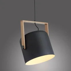 Lampes En Bois-Luminaires Leuchten Direkt Suspension Leuchten-Direkt CUP Noir, 1 lumière