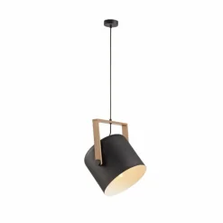 Lampes En Bois-Luminaires Leuchten Direkt Suspension Leuchten-Direkt CUP Noir, 1 lumière