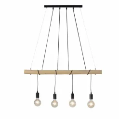 Lampes Vintages & Rétros-Luminaires Leuchten Direkt Suspension Leuchten-Direkt TERO LED Écru, Noir, 4 lumières
