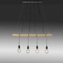 Lampes Vintages & Rétros-Luminaires Leuchten Direkt Suspension Leuchten-Direkt TERO LED Écru, Noir, 4 lumières