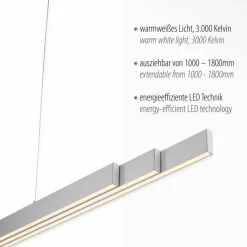 Luminaires Leuchten Direkt Suspension Leuchten-Direkt LUZI LED Argenté, 3 lumières* Éclairage Led