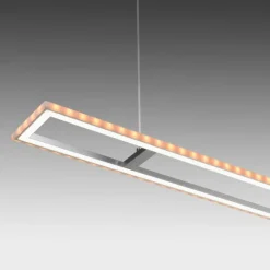 Luminaires Leuchten Direkt Suspension Leuchten-Direkt FELIX60 LED Acier brossé, 2 lumières, Télécommandes, Changeur de couleurs* Éclairage Led
