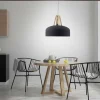 Lampes En Bois-Luminaires Leuchten Direkt Suspension Leuchten-Direkt HAREA Écru, Noir, 1 lumière
