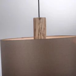 Lampes En Tissu-Luminaires Leuchten Direkt Suspension Leuchten-Direkt LINEN Écru, Noir, 2 lumières