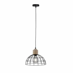Lampes Vintages & Rétros-Luminaires Leuchten Direkt Suspension Leuchten-Direkt TARO Écru, Noir, 1 lumière