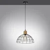 Lampes Vintages & Rétros-Luminaires Leuchten Direkt Suspension Leuchten-Direkt TARO Écru, Noir, 1 lumière