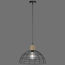 Lampes Vintages & Rétros-Luminaires Leuchten Direkt Suspension Leuchten-Direkt TARO Écru, Noir, 1 lumière