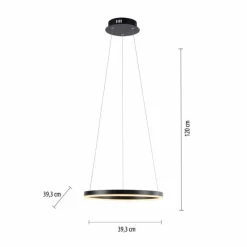 Luminaires Leuchten Direkt Suspension Leuchten-Direkt RITUS LED Anthracite, 1 lumière* Éclairage Led