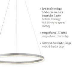 Luminaires Leuchten Direkt Suspension Leuchten-Direkt RITUS LED Aluminium, 1 lumière* Suspensions