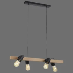 Lampes Vintages & Rétros-Luminaires Leuchten Direkt Suspension Leuchten-Direkt CANOP Écru, Noir, 4 lumières