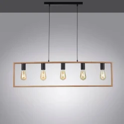 Lampes Vintages & Rétros-Luminaires Leuchten Direkt Suspension Leuchten-Direkt FRANKY Noir, 5 lumières