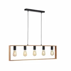 Lampes Vintages & Rétros-Luminaires Leuchten Direkt Suspension Leuchten-Direkt FRANKY Noir, 5 lumières
