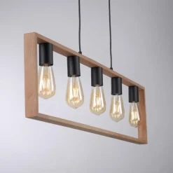 Lampes Vintages & Rétros-Luminaires Leuchten Direkt Suspension Leuchten-Direkt FRANKY Noir, 5 lumières
