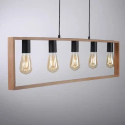 Lampes Vintages & Rétros-Luminaires Leuchten Direkt Suspension Leuchten-Direkt FRANKY Noir, 5 lumières