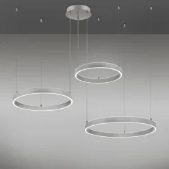 Luminaires Leuchten Direkt Suspension Leuchten-Direkt LILLUTI LED Argenté, 2 lumières, Télécommandes* Éclairage Led