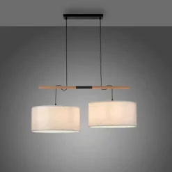 Luminaires Scandinaves-Luminaires Leuchten Direkt Suspension Leuchten-Direkt GREEN SOFIE Écru, Noir, 2 lumières