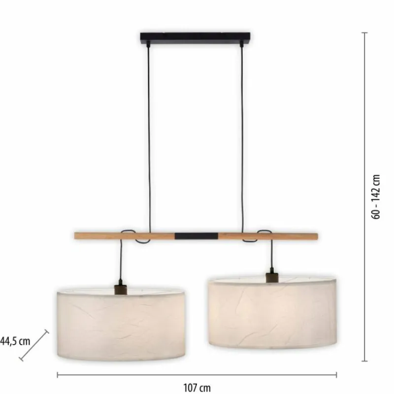 Luminaires Scandinaves-Luminaires Leuchten Direkt Suspension Leuchten-Direkt GREEN SOFIE Écru, Noir, 2 lumières