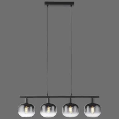 Suspension Verre Fumé-Luminaires Leuchten Direkt Suspension Leuchten-Direkt ZEA Noir, 4 lumières