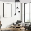 Suspension Verre Fumé-Luminaires Leuchten Direkt Suspension Leuchten-Direkt ZEA Noir, 3 lumières