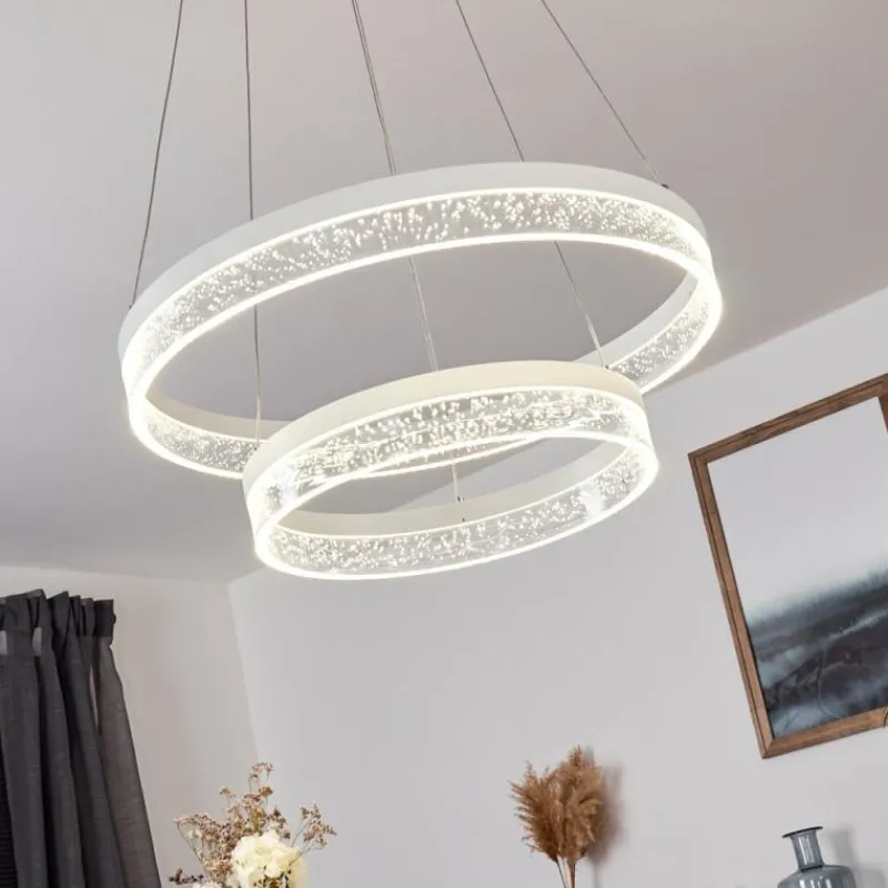 hofstein Suspension Lezha LED Blanc, 2 lumières