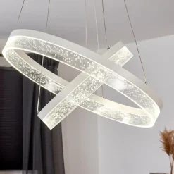 hofstein Suspension Lezha LED Blanc, 2 lumières