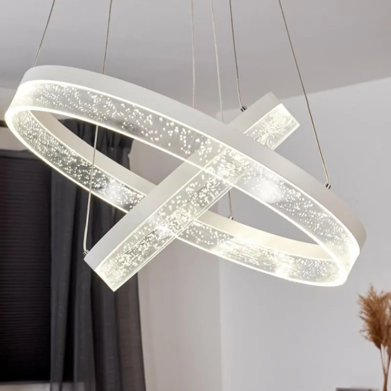 hofstein Suspension Lezha LED Blanc, 2 lumières