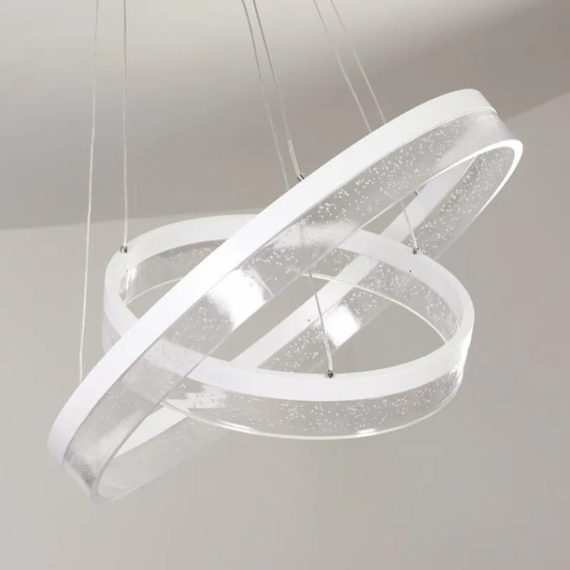 hofstein Suspension Lezha LED Blanc, 2 lumières