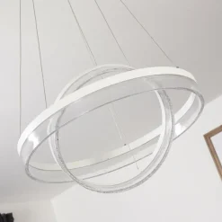 hofstein Suspension Lezha LED Blanc, 2 lumières