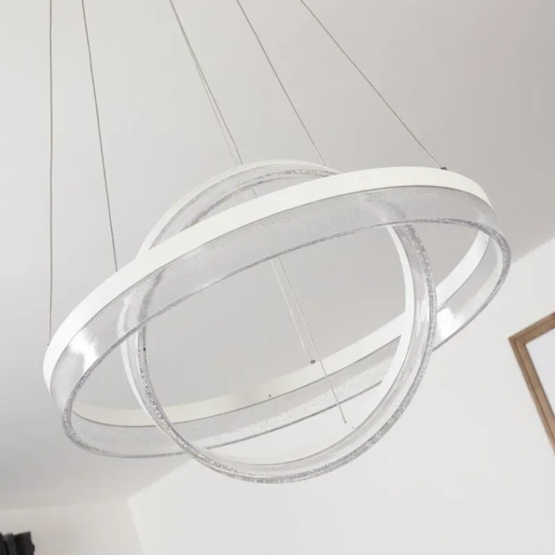 hofstein Suspension Lezha LED Blanc, 2 lumières