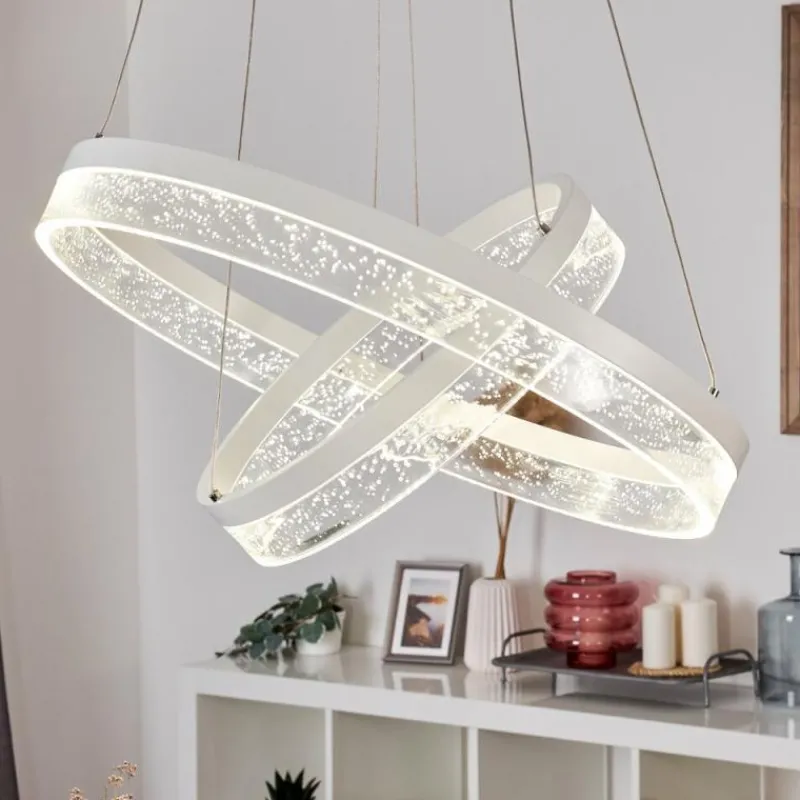 hofstein Suspension Lezha LED Blanc, 2 lumières