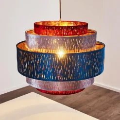 Lampes En Tissu-hofstein Suspension Liared Noir, 1 lumière