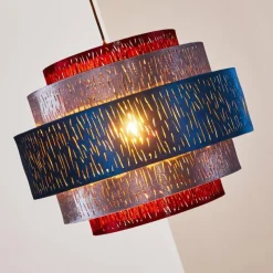 Lampes En Tissu-hofstein Suspension Liared Noir, 1 lumière