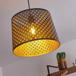 Lampes Vintages & Rétros-hofstein Suspension Libreville Noir, 1 lumière