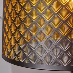 Lampes Vintages & Rétros-hofstein Suspension Libreville Noir, 1 lumière