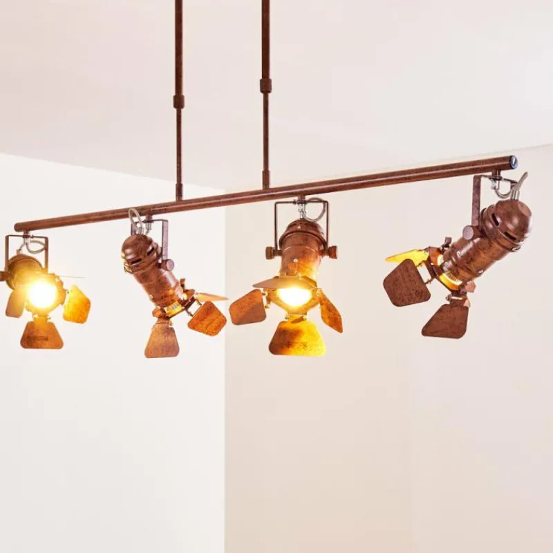 hofstein Suspension Lichinga Rouille, 4 lumières* Suspensions