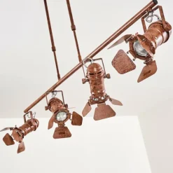 hofstein Suspension Lichinga Rouille, 4 lumières* Suspensions