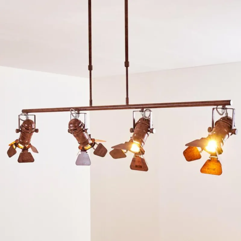 hofstein Suspension Lichinga Rouille, 4 lumières* Suspensions