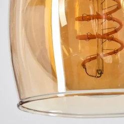 Lampes Vintages & Rétros-hofstein Suspension Lissade Noir, 3 lumières