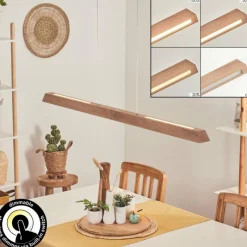 Luminaires Scandinaves-hofstein Suspension Llevallol LED Écru, Nickel mat, 3 lumières