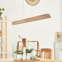 Luminaires Scandinaves-hofstein Suspension Llevallol LED Écru, Nickel mat, 3 lumières