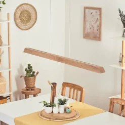 Luminaires Scandinaves-hofstein Suspension Llevallol LED Écru, Nickel mat, 3 lumières