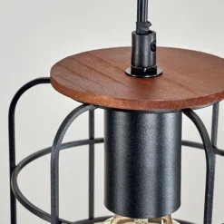 Lampes Industrielles-hofstein Suspension Loedingen Brun, Noir, 4 lumières