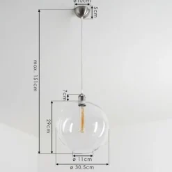 hofstein Suspension Lololo Acier inoxydable, 1 lumière