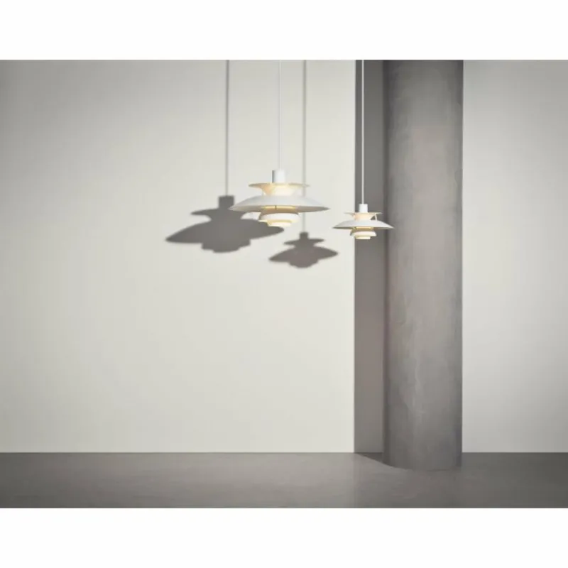 Luminaires Scandinaves-Luminaires Louis Poulsen Suspension Louis Poulsen PHÂ 5Â Mini Blanc, 1 lumière